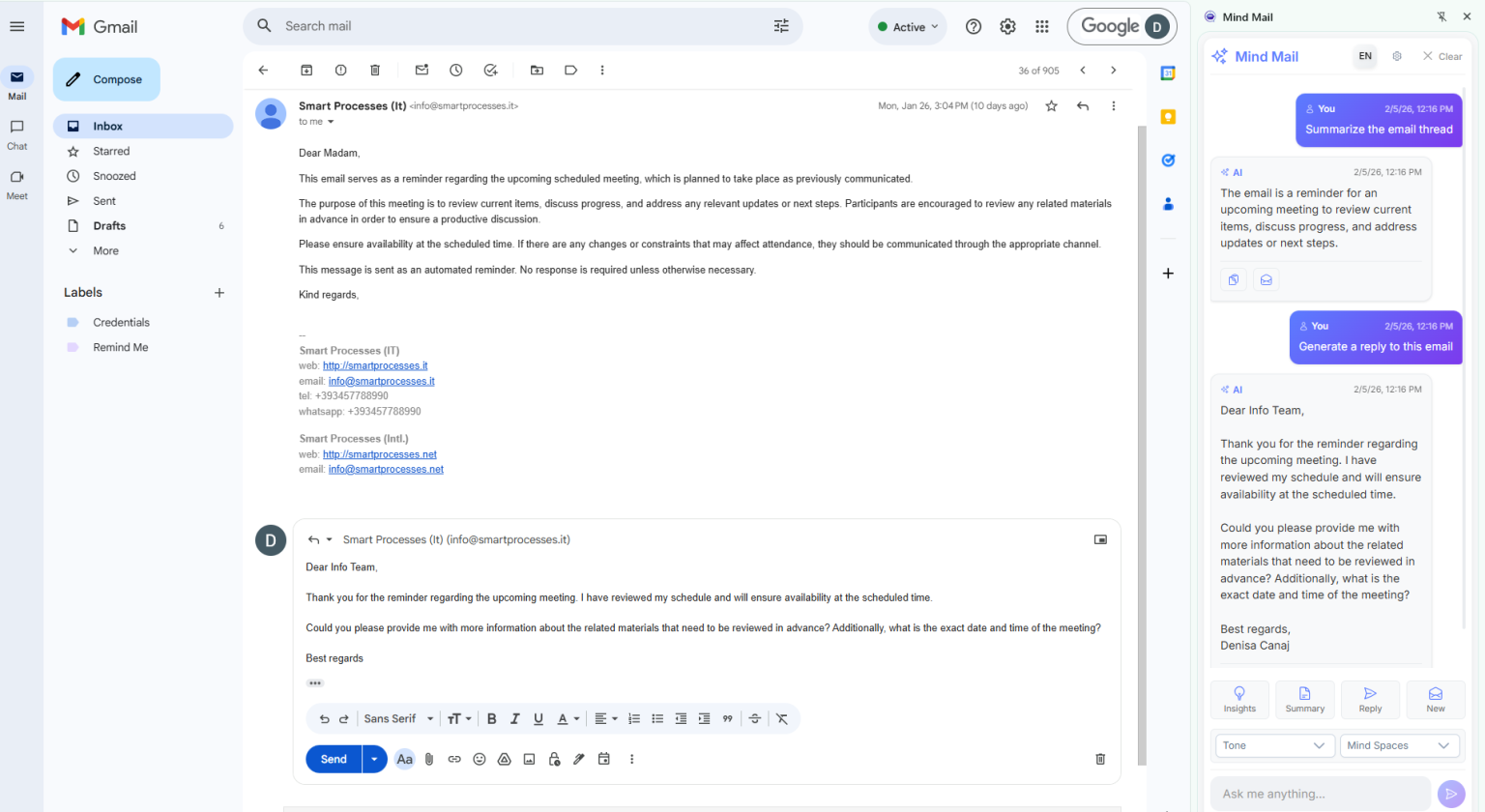 Mail – Smart Mind AI
